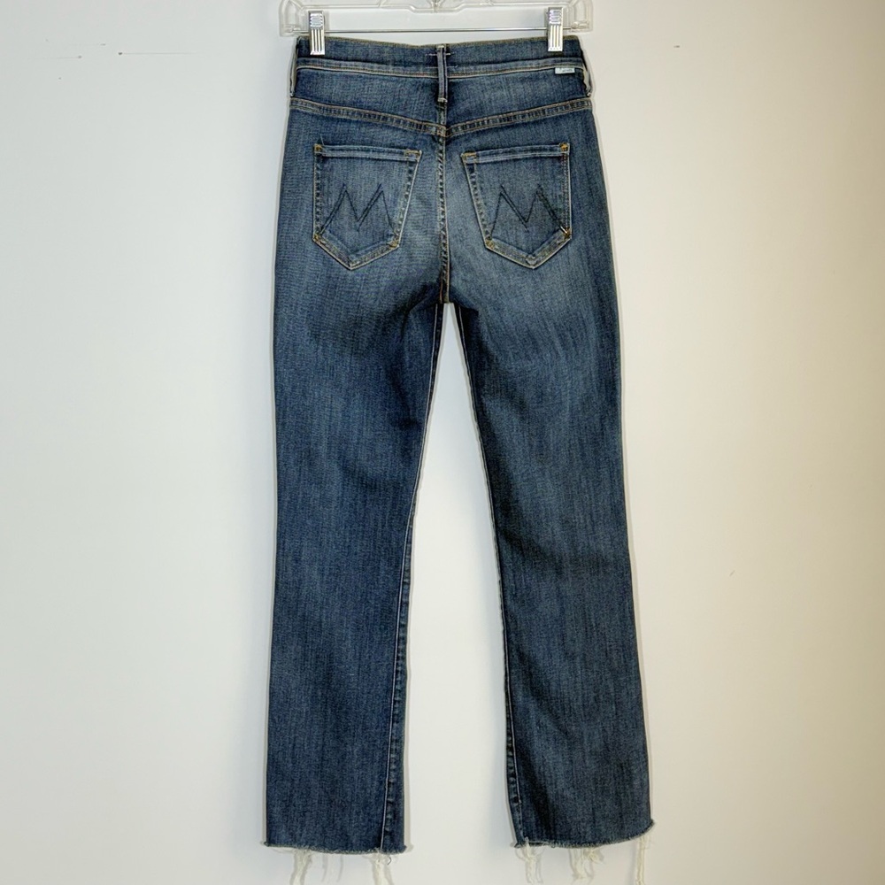 Mother The Insider Slit Ankle Fray Not Rough Enough Denim Jeans 25 - Picture 7 of 16